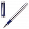 Pixuri de lux Cerruti cu capac, albastre cu accesorii argintii cromate - Zoom Azur NS5565