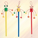 Creioane promotionale din lemn cu figurine pentru copii - AP809345