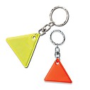 Brelocuri promotionale cu triunghi reflectorizant din plastic - 01151