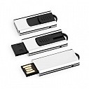 Stick-uri USB promotionale metalice cu mecanism de glisare pentru protectie - 45209