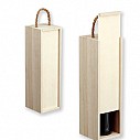 Cutii promotionale din lemn cu capac glisant pentru sticla de vin - 22233