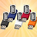 Memory stick-uri USB promotionale din plastic si aluminiu cu capacitate de 2GB - 12350900