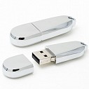 Stick-uri USB promotionale din metal cu finisari lucioase si capac protector - CM1233