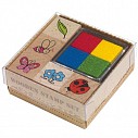 Seturi de cinci stampile promotionale din lemn pentru copii - 0504101