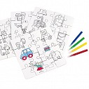 Seturi de jocuri puzzle promotionale pentru copii cu patru carioci - 0504091