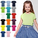 Tricouri clasice de copii, din bumbac colorat cu maneci scurte - 6554C