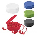Casti audio de urechi in cutie colorata din plastic - 97358