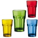 Pahare colorate promotionale din sticla cu capacitate de 300 ml - 4245