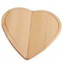 Tocatoare promotionale de bucatarie in forma de inima realizate din lemn - 0308301