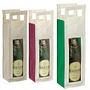 Sacose promotionale din material netesut pentru o sticla de vin - 05033