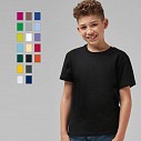 Tricouri promotionale pentru copii, din bumbac cu maneci scurte si guler rotund - F17252
