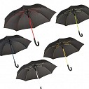 Umbrele negre promotionale cu cadru si spite disponibile in 5 culori - 010335