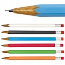 Creioane mecanice promotionale cu design de creion clasic si guma de sters incorporata - 1101192