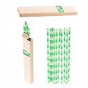 Seturi din 10 paie de baut promotionale din hartie cu model de bambus - AP800427