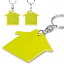 Brelocuri fluorescente cu forma de casa si inel metalic pentru chei - 93340