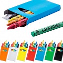 Seturi de sase creioane promotionale cerate colorate - AP731350