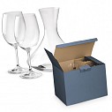 Seturi de 2 pahare de vin cu carafa din stila si cutie de cadou - 94023