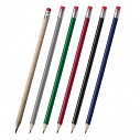 Creioane promotionale cu mina HB cu corp din lemn colorat - 0393