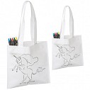 Sacose promotionale de cumparaturi pentru copii cu creioane de colorat - 0587