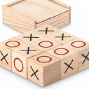 Jocuri X si Zero promotionale cu piese cubice din lemn - MO9493
