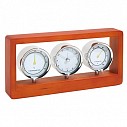 Ceasuri promotionale de birou cu statie meteo si rama din lemn - 0401223