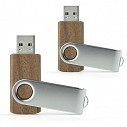 Memory stick-uri USB din lemn si metal cu capacitate de 8 GB - 44014