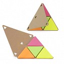Set de etichete promotionale colorate triunghiulare - 17858