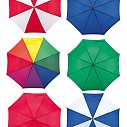 Umbrele promotionale bicolore cu maner de lemn - 0103065
