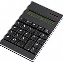Calculatoare promotionale de birou, cu afisaj LCD cu 12 cifre - Black Number 1101160