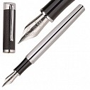 Stilouri metalice de lux cu capac negru si agatatoare curbata - Cerruti Escape NSL9192