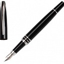 Stilouri metalice de lux cu corp negru metalic - Cerruti Silver Clip NSN7302