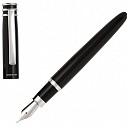 Stilouri metalice de lux cu capac si corp negru din alama cu accesorii cromate - Cerruti NST7302