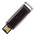 Memory stick de lux de 4Gb cu carcasa metalica neagra - Cerruti Zoom Escape NAU919