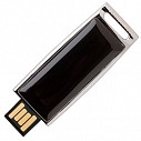 Memory stick de lux de 8Gb cu carcasa metalica neagra - Cerruti Zoom NAU555