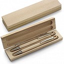 Set de pix si creion mecanic din lemn in cutie de cadou - Wooden 5741