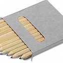 Seturi cu 12 creioane colorate de dimensiune mica in cutie din carton - 2468