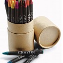 Cutii cilindrice din carton cu 30 creioane colorate cerate - 2792