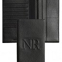 Portofele din piele neagra, Nina Ricci, pentru calatorii - Evocation RLT220