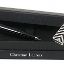 Seturi de stickuri USB cu pixuri negru de lux Christian Lacroix - LPBU459