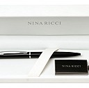 Seturi promotionale de brelocuri si pixuri negre Nina Ricci - RPAS374