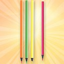 Creioane promotionale din lemn, colorate - AP741891