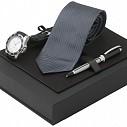 Seturi de ceasuri Scherrer barbatesti cu cravate si pixuri metalice - SPBFM341