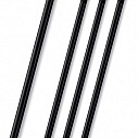 Creioane promotionale cu corp negru, radiera si varf ascutit - 91721