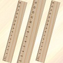 Rigle promotionale de 16 cm din lemn - AP808514
