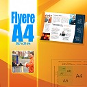 Flyere format A4 fluturasi- oferte si preturi de tipar offset sau digital volanta A4