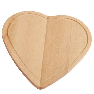 tocatoare din lemn cu forma de inima 0308301
