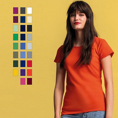 tricouri promotionale de dama colorate din bumbac F11201