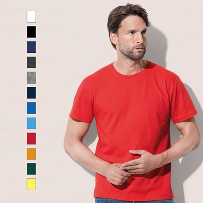 tricouri barbatesti colorate cu design clasic si maneci scurte F19105