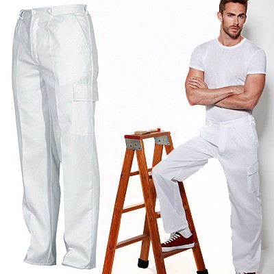 pantaloni de lucru albi Roly 9102 Pintor