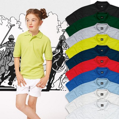 tricouri polo de copii promotionale SG50K colorate